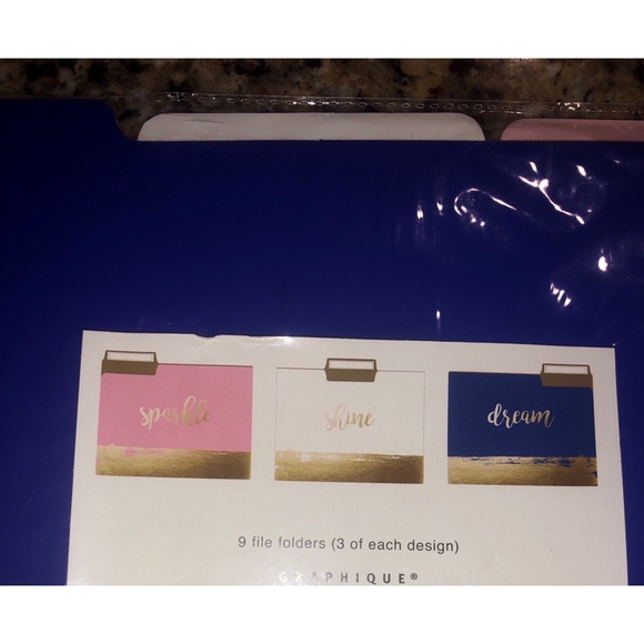 GRAPHIQUE Sparkle-Shine-Dream 9 File Folders - Picture 2 of 2
